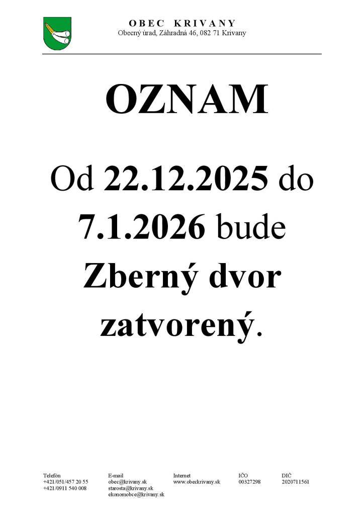 oznam