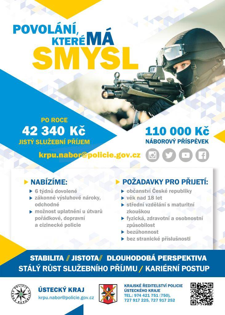 Krajské ředitelství policie Ústeckého kraje nabízí možnost vstupu do služby v policii. Zájemci mají možnost získat stabilní zaměstnání s kariérním postupem a rostoucím příjmem.