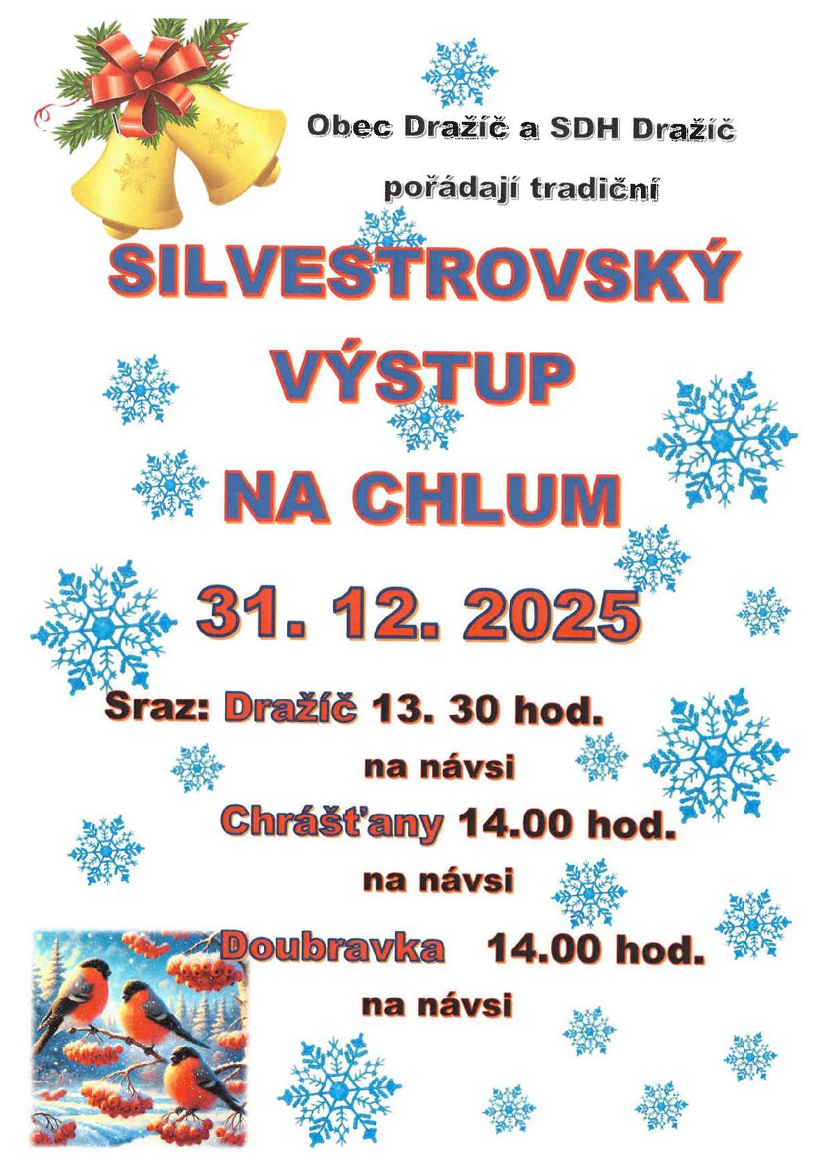 SILVESTROVSKÝ VÝSTUP NA CHLUM 31. 12. 2025
