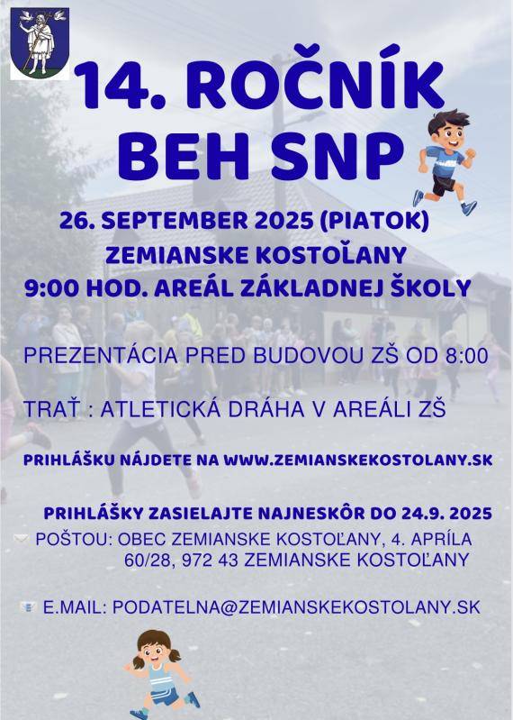 Beh SNP a slávnostné otvorenie atletickej dráhy