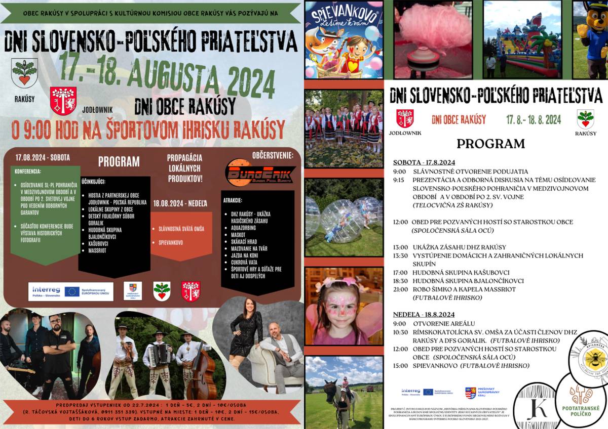 Dni Slovensko-Poľského priateľstva 17.-18. Augusta 2024