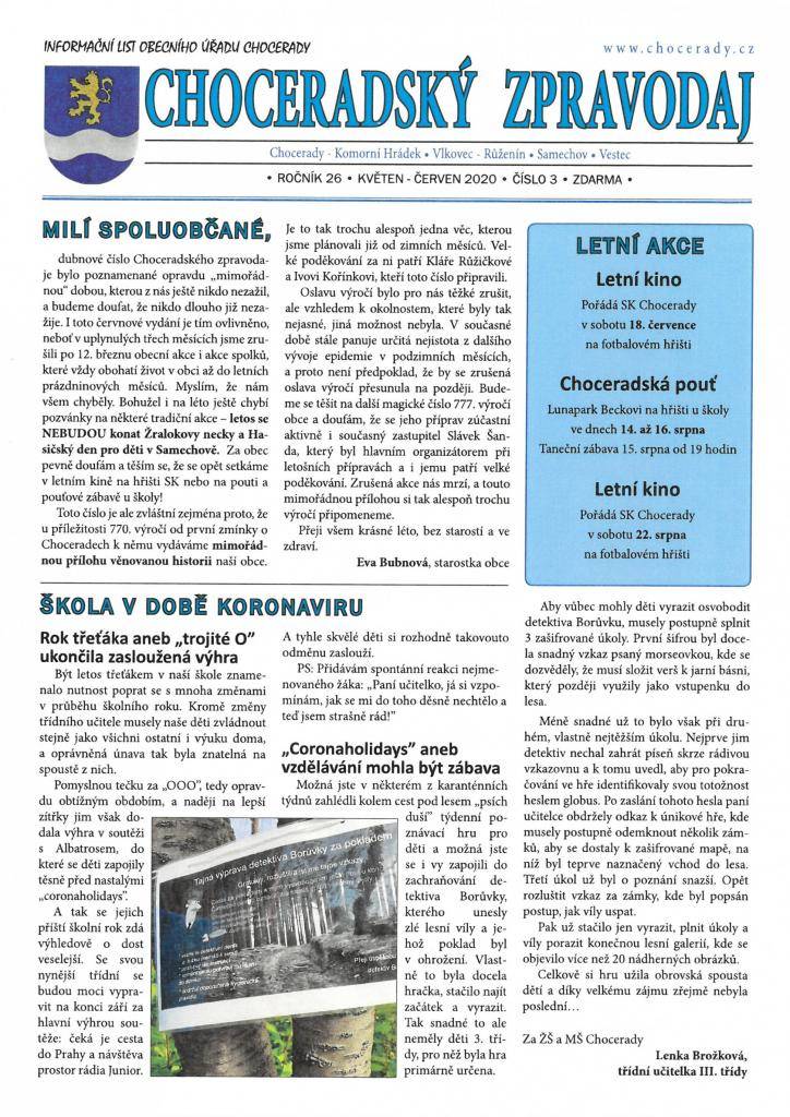 Květen - Červen    Pro stažení dokumentu klikněte na odkaz v příloze