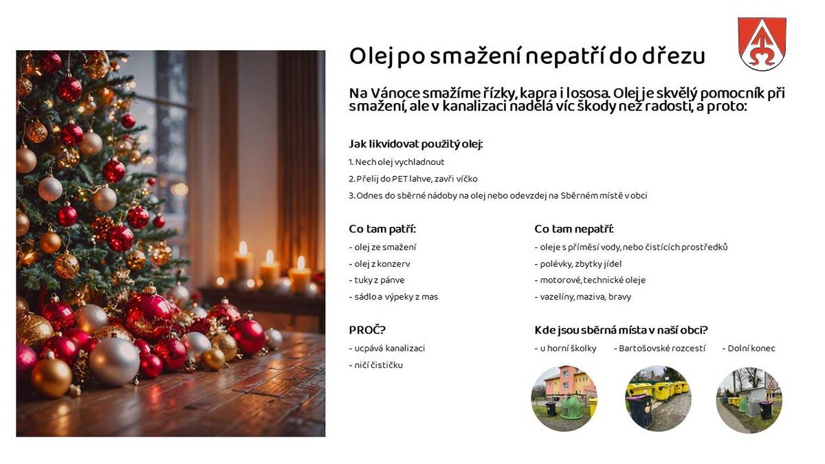 Prosinec s odpadem - Jedlé tuky