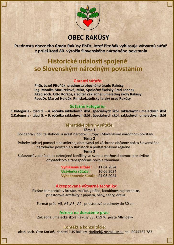 Historické udalosti spojené so Slovenským národným povstaním