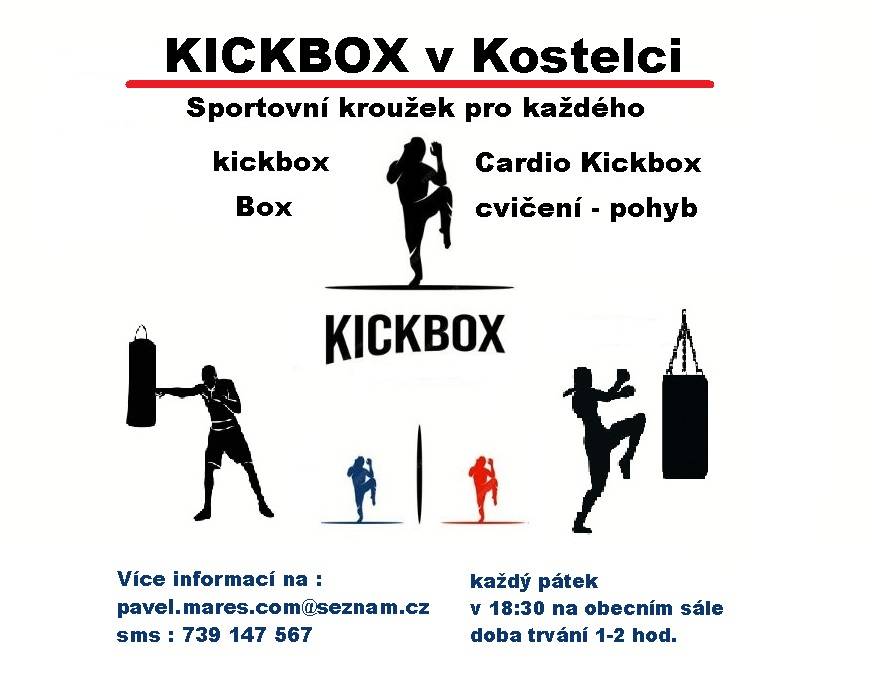 Kickbox v Kostelci, sportovní kroužek pro každého