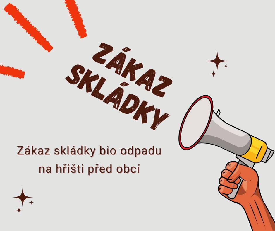 Vážení, i nadále platí ZÁKAZ SKLÁDKY na hřišti před obcí!!! Prosím, nenavážejte tam žádný odpad.
