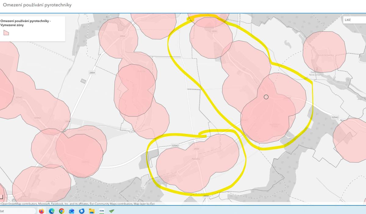 Od 1. prosince 2025 vstoupila v platnost nová pravidla pro používání pyrotechniky na území České republiky (zákon o pyrotechnice). Nově jsou vymezeny zóny, ve kterých je zakázáno používat většinu pyrotechniky (skoro celé území Litíče a Nouzova).