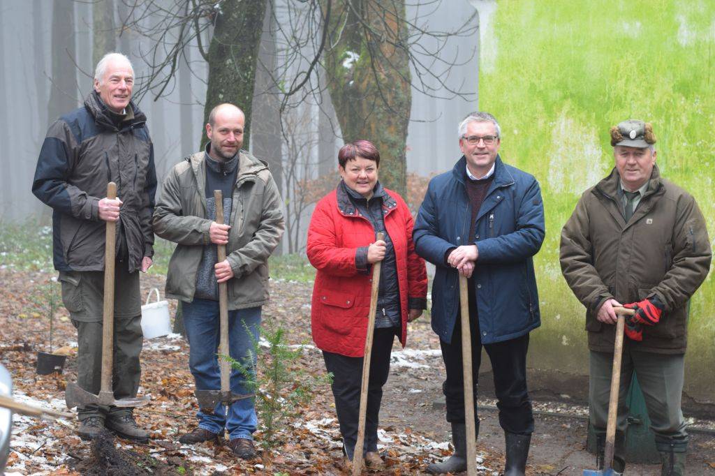 V sobotu 18.11.2017 zástupci města Přimda a německého partnerského města Pfreimd zasázeli u kaple Panny Marie v Přimdě na důkaz přátelství mezi městy sazenice stromů tisu červeného.