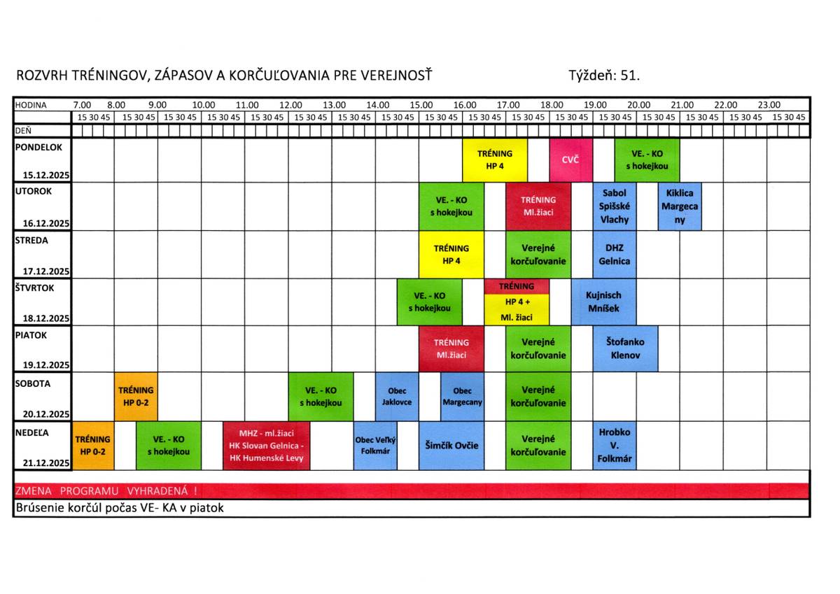 Platí to pre Margecancov každú sobotu do 10.1.2026 v čase od 15.30 h do 16.30 h