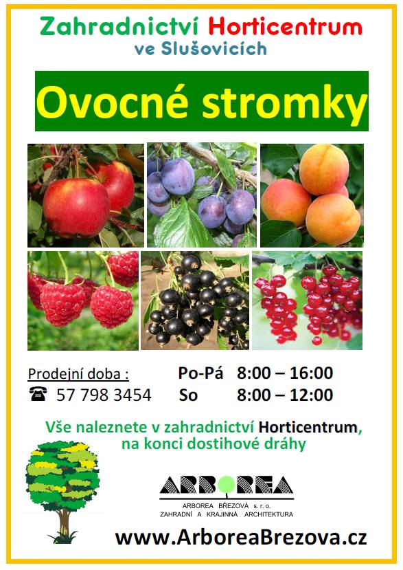 Firma Arborea nabízí ovocné stromky k podzimní výsadbě.