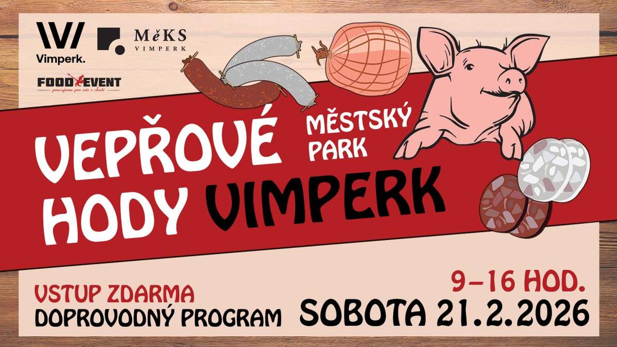 Pozvánka na Vepřové hody ve Vimperku 21.2.2026
