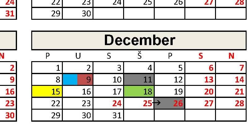 Vážení občania, nasledovný vývoz komunálneho odpadu, ktorý mal byť podľa kalendára vo štvrtok 25.12.2025 sa posúva o deň neskôr na piatok 26.12.2025.