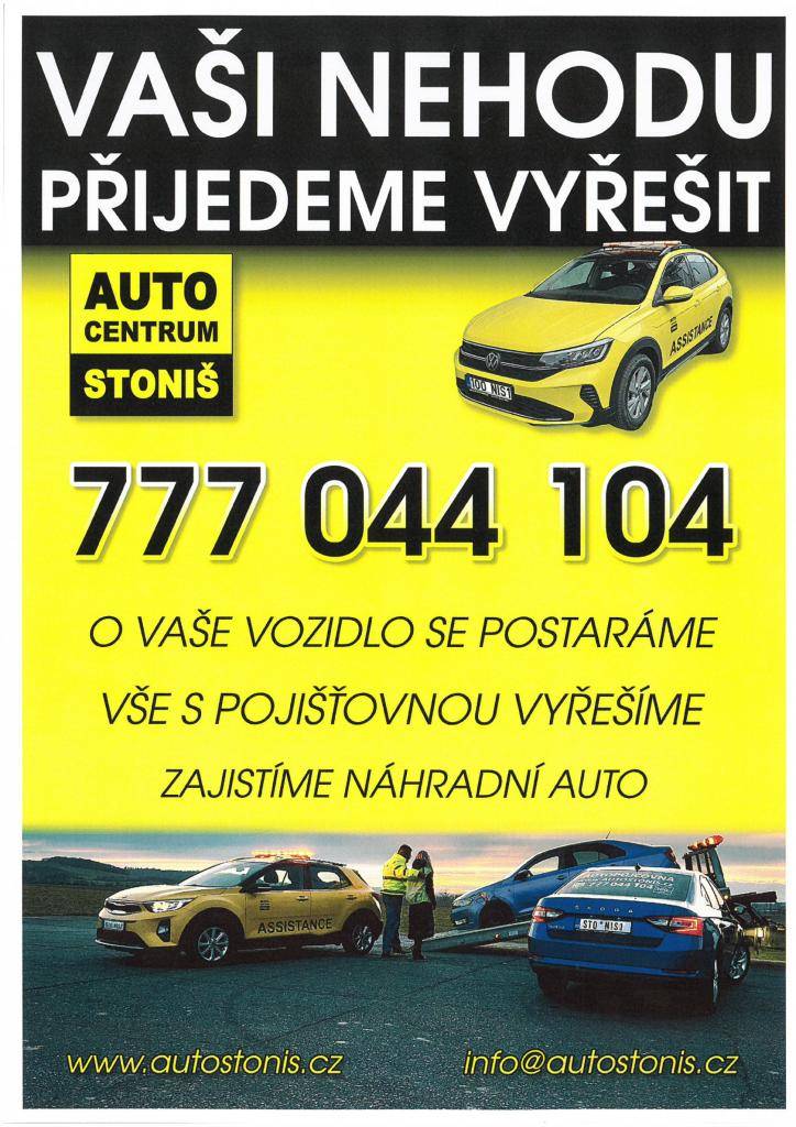 Vaši nehodu přijedeme vyřešit