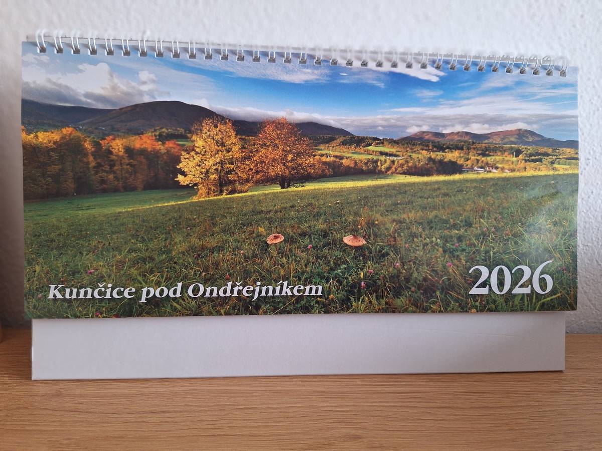 Vážení spoluobčané, obecní kalendář na rok 2026 si můžete vyzvednout na poště.