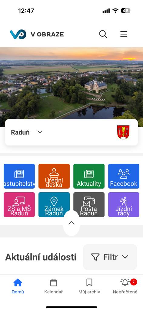 Naše obec nyní nabízí novou generaci mobilní aplikaci V OBRAZE, která je určena pro všechny, kteří chtějí mít přehled o aktuálním dění. Aplikace jsme rozšířili o rozcestník-vyberete si podle dlaždice libovolná témata podle toho, co vás zajímá.