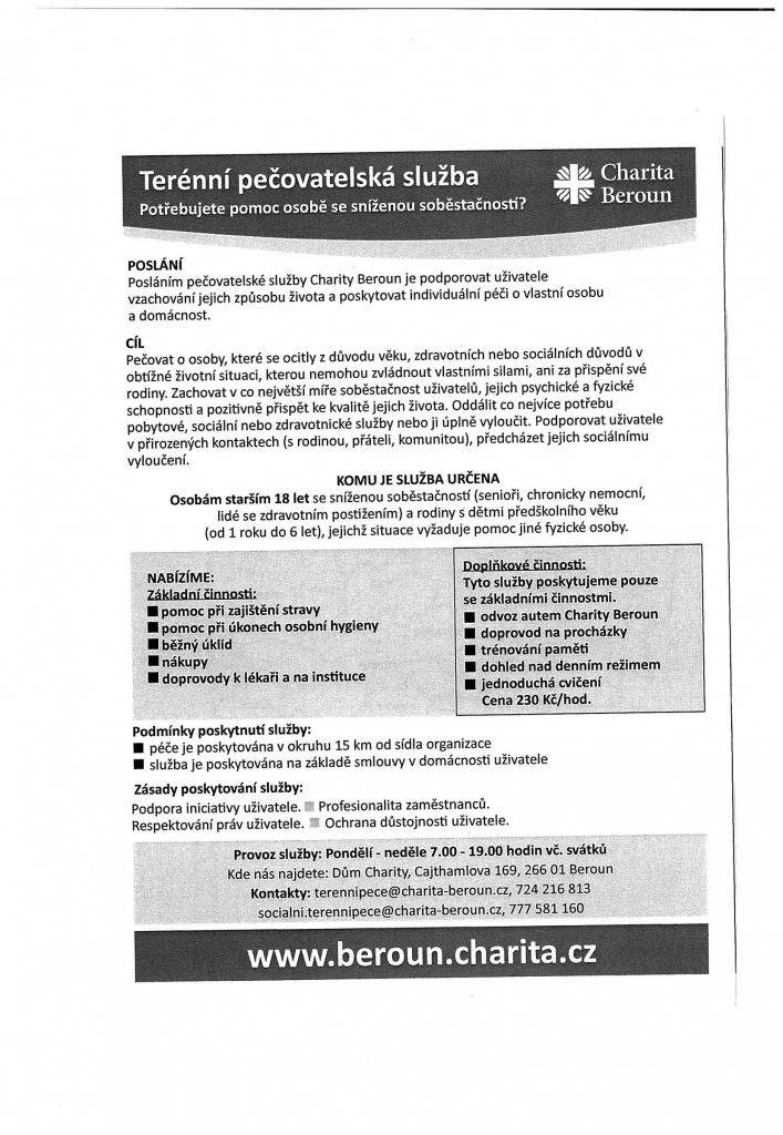 Terénní pečovatelská služba