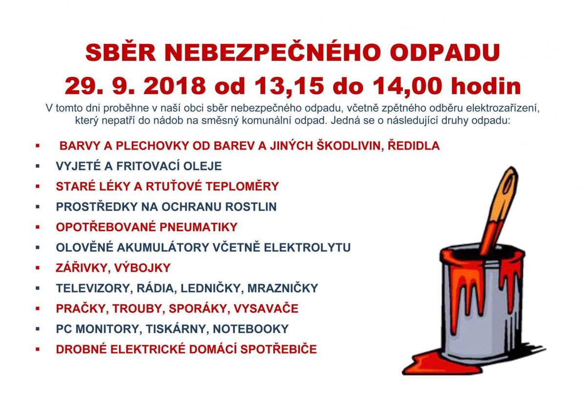 Sběr nebezpečného odpadu