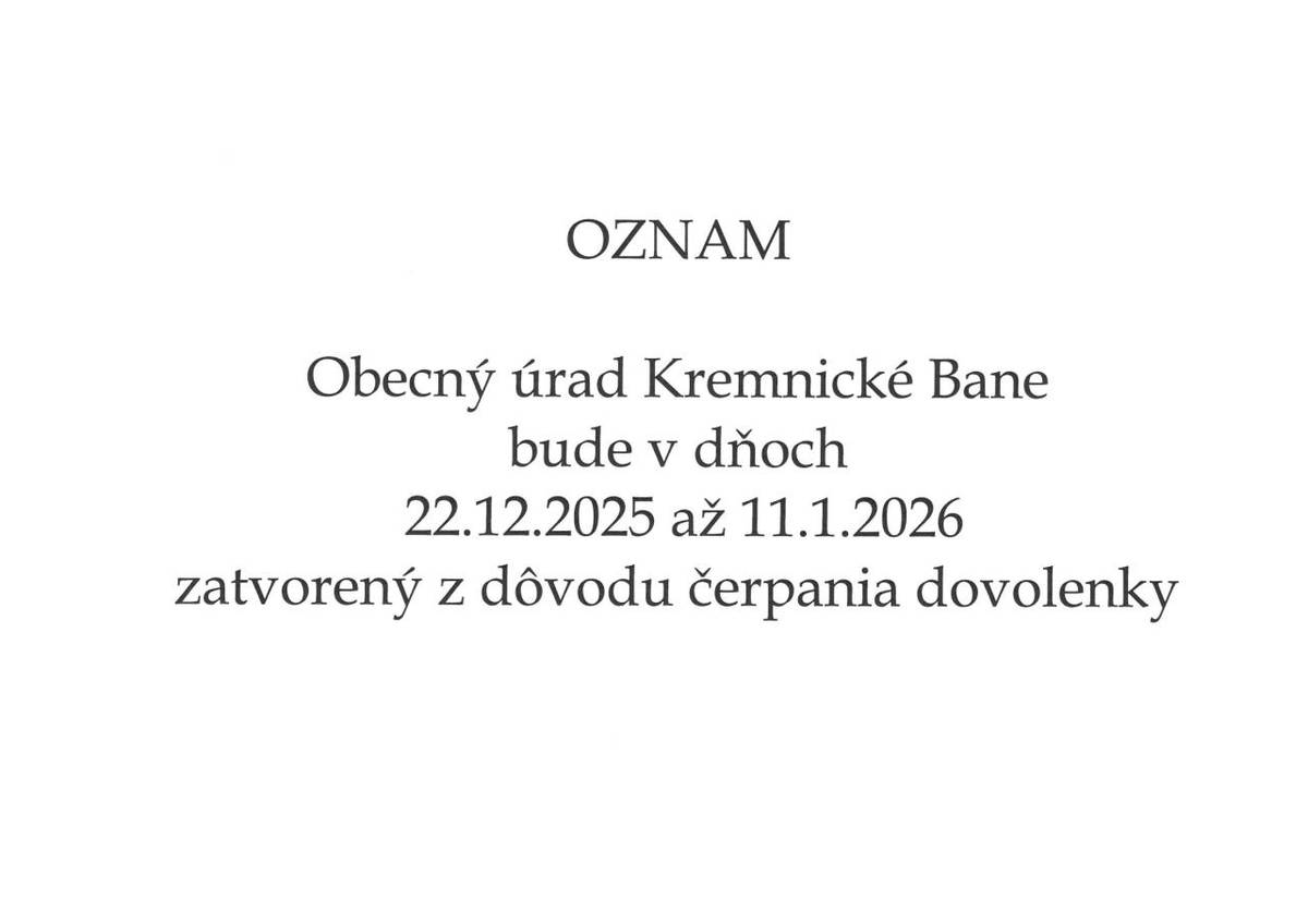 Oznam