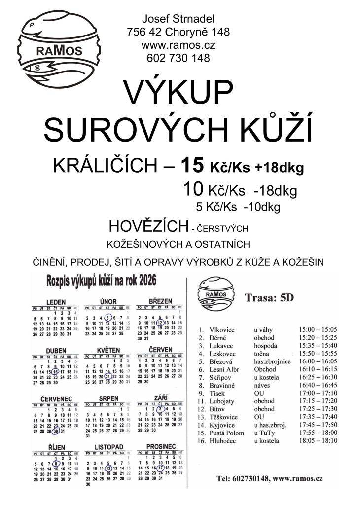 Nabídka společnosti RAMOS.