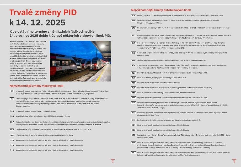 Informačního zpravodaje PID - více naleznete v příloze
