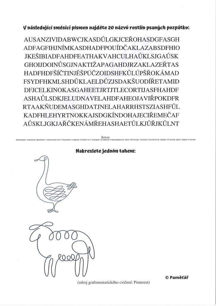 Hrátky s pamětí - trénování paměti