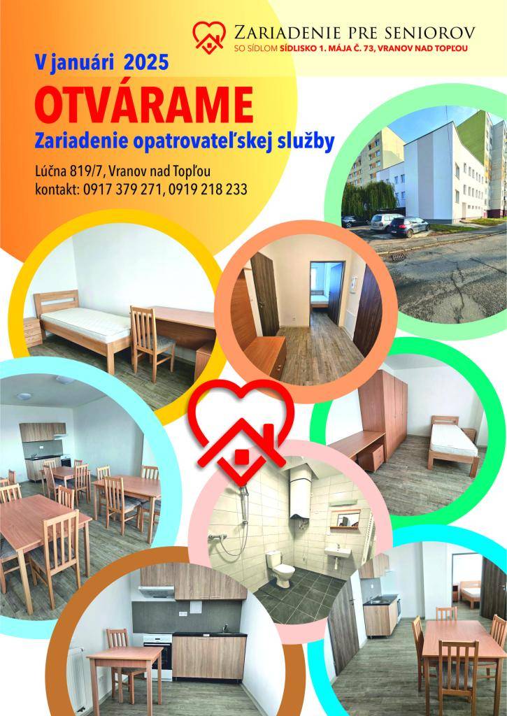 Zariadenie opatrovateľskej služby Vranov nad Topľou