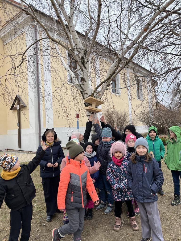 Kdo se chce zapojit - pošlete do školy foto s vašim dítětem a krmítkem u vás doma.  Děkujeme !!!