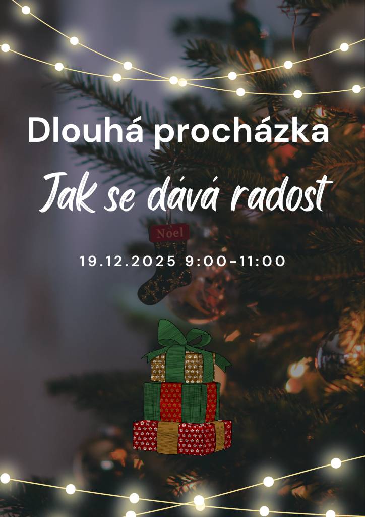 Milí rodiče v pátek 19.12.2025 nás čeká dlouhá procházka po okolí na téma "Jak se dává radost".  Prosíme, dejte dětem vhodné oblečení a obuv. Děkujeme.