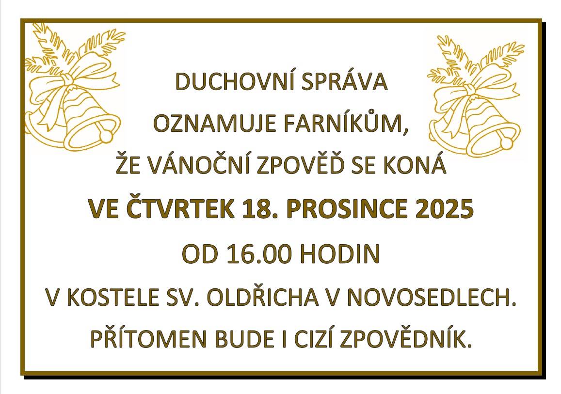 čtvrtek 18. prosince 2025 od 16.00 hod.