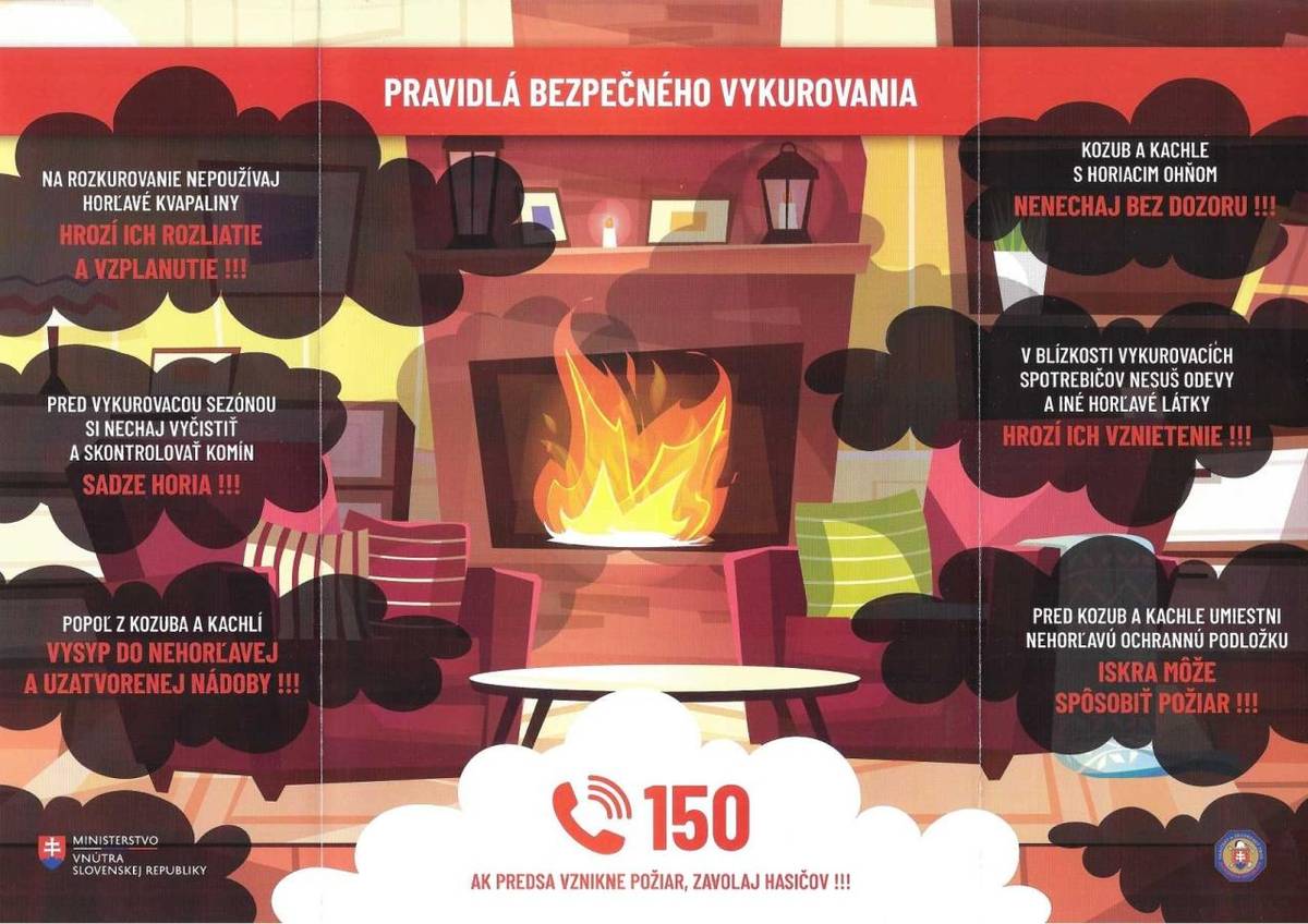 Pravidlá bezpečného vykurovania a odporúčané lehoty vykonávania čistenia a kontroly komínov.