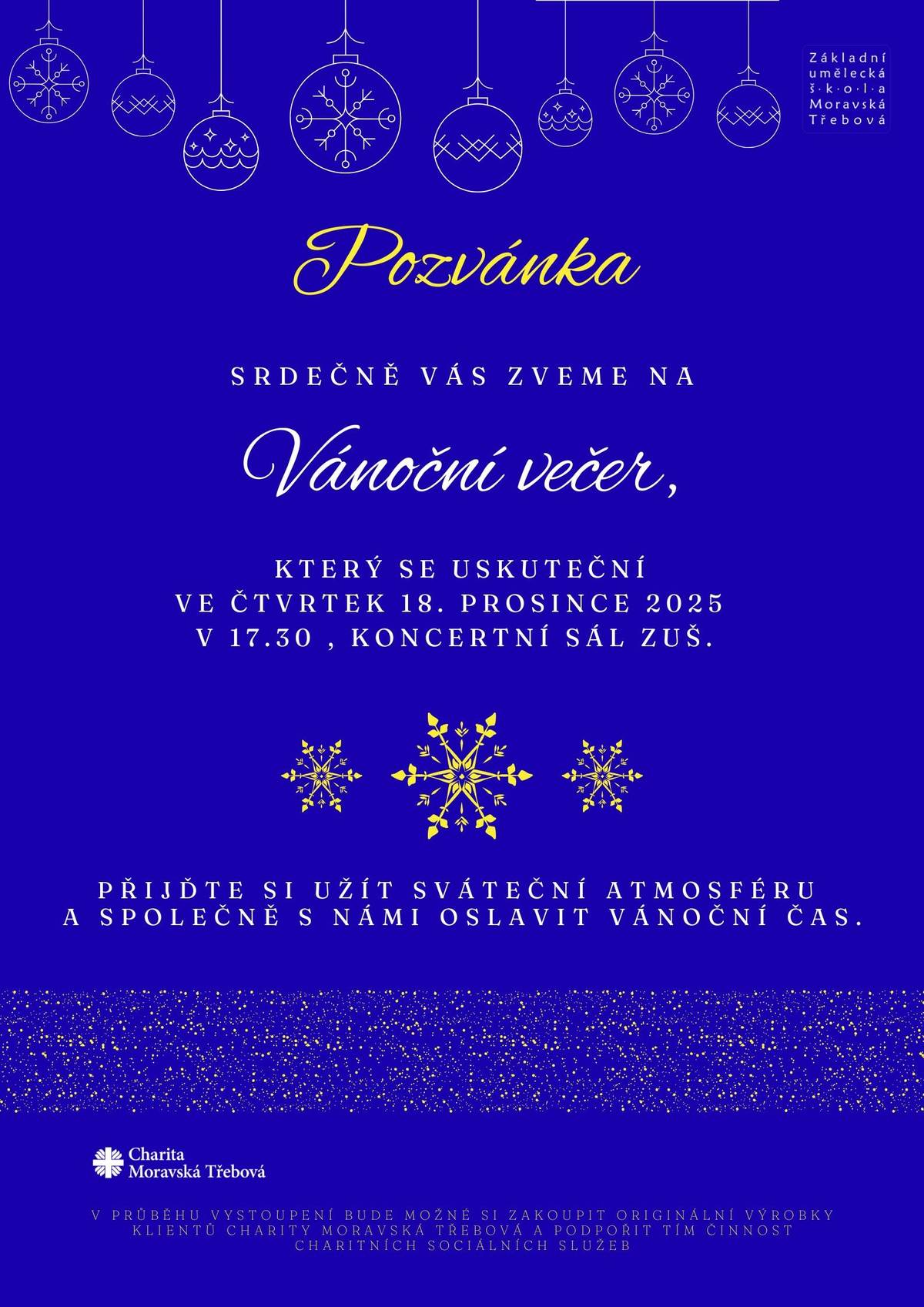 Všichni jsou srdečně zváni. Těšíme se na Vás