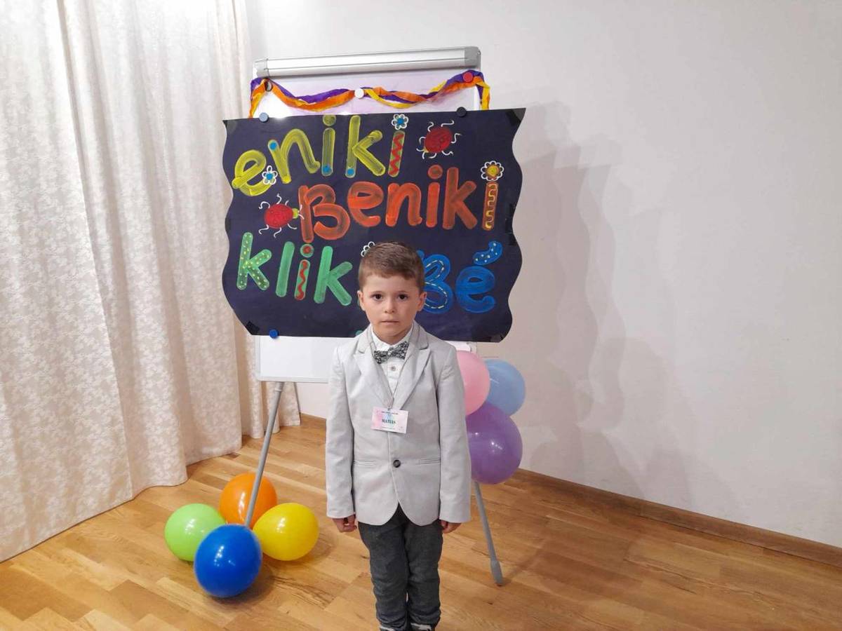 Našu materskú školu reprezentoval Matiasko Šujanský z triedy Veselé hríbiky