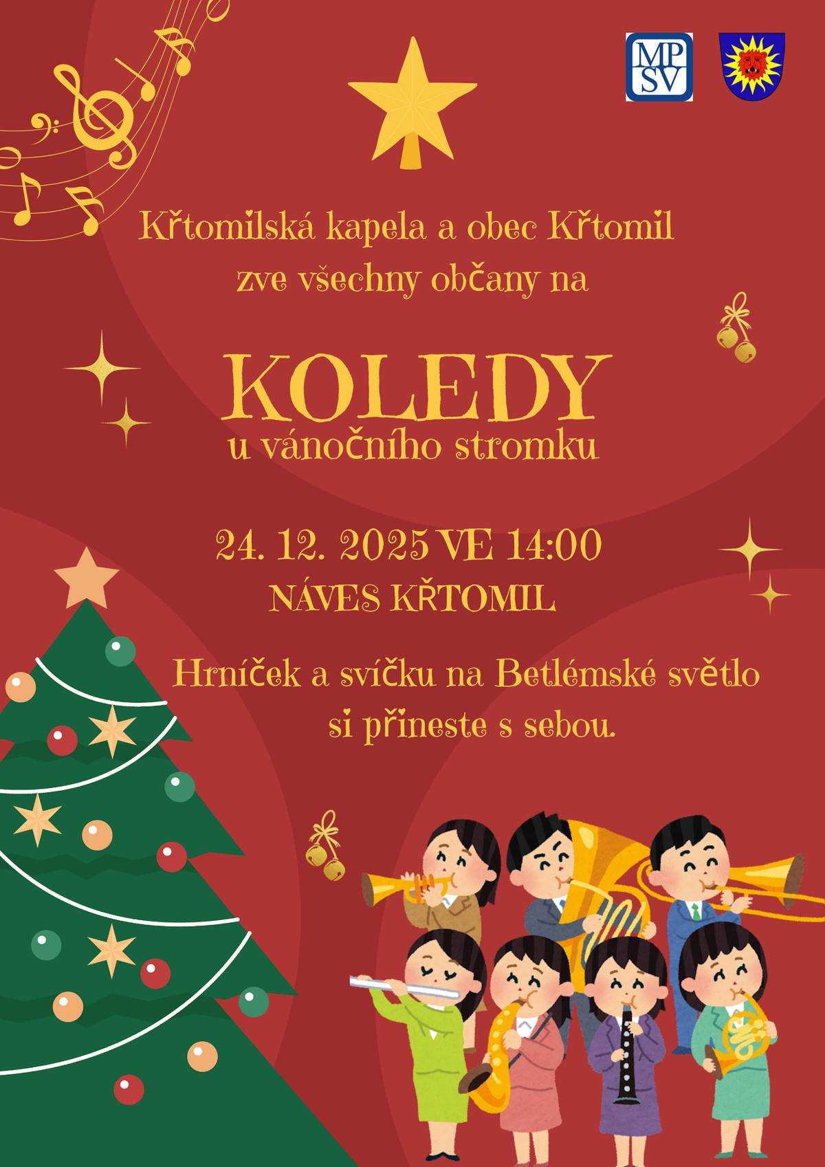středa 24.12.2025 v 14:00 na návsi