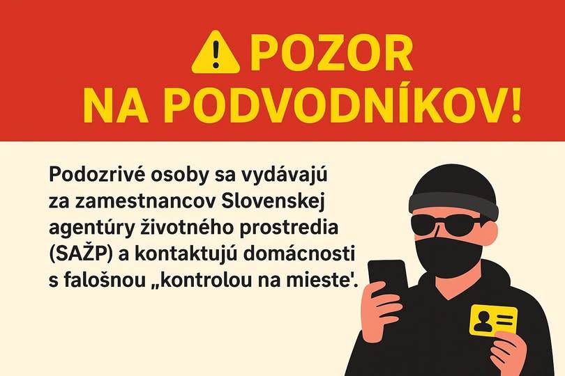 POZOR NA PODVODNÍKOV!  V poslednom období pribúdajú pokusy o podvody zamerané na majiteľov rodinných domov, ktorí požiadali o finančný príspevok z programu Obnov dom.