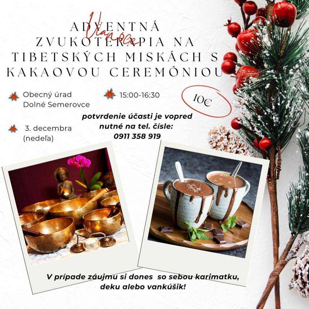 POZVÁNKA - Adventná zvukoterapia - MEGHÍVÓ - Adventi hangvarázslat - 3.12.2023