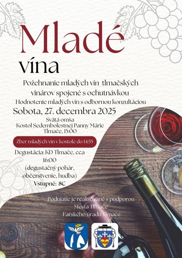 Požehnanie mladých vín tlmačských vinárov