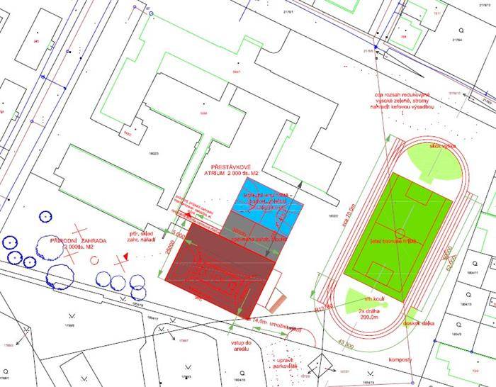 Areál školy je momentálně pro sportování takřka nevhodný. Dlouhá léta se neinvestovalo do ničeho, co by mohlo přitáhnout mladé lidi ke sportu. To chce město Zliv změnit. Po konzultacích s vedením školy konečně existuje definitivní návrh, který změní areál zlivské školy k nepoznání.