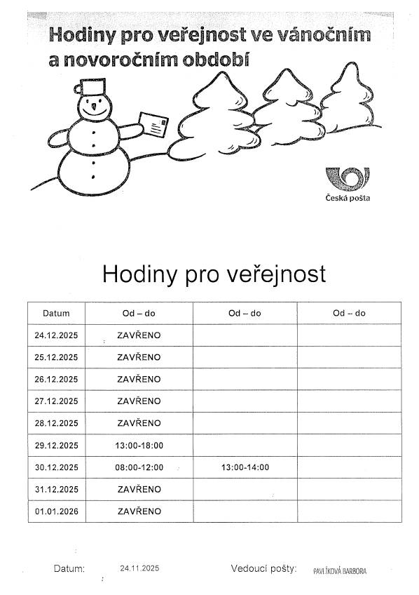 od 24.12.2025 do 1.1.2026