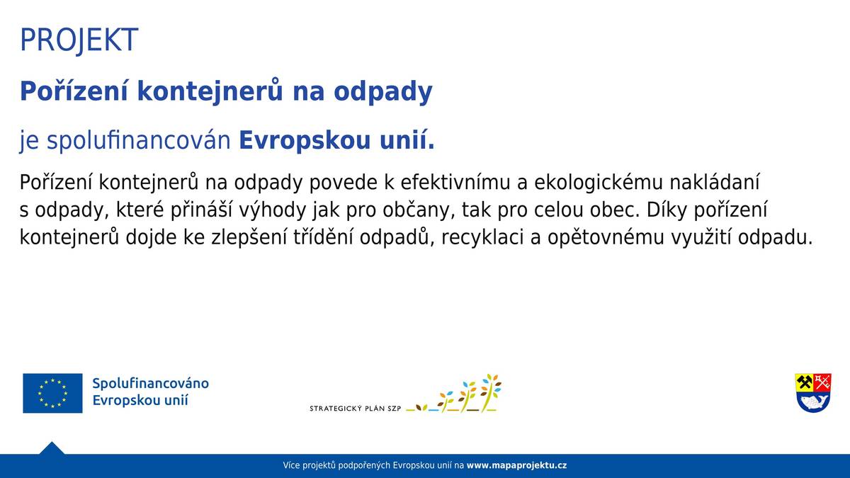 ♻️ Nové kontejnery jsou tu! Aby se nám všem v budoucnu lépe třídilo, pořídila obec nové kontejnery na odpady. Třídění tak bude jednodušší, přehlednější a hlavně smysluplné 👍 Méně odpadu na skládkách = více recyklace, šetrnější přístup k přírodě a časem i úspora peněz pro obec. Díky, že v tom jedete s námi 💚🌍