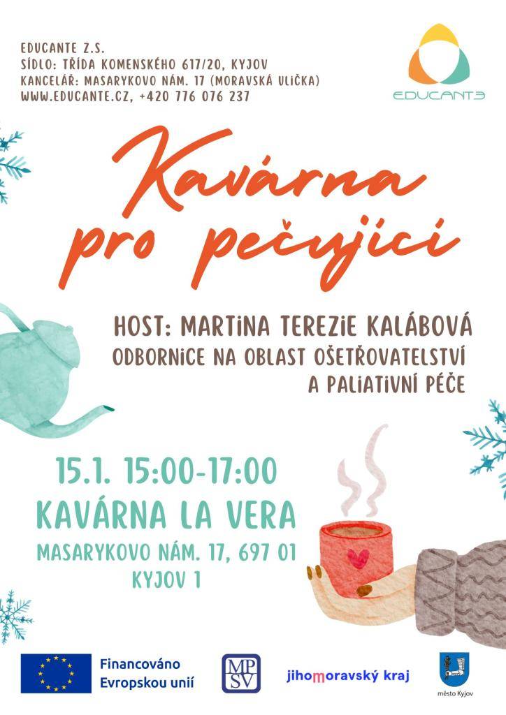 NOC DŮSTOJNOSTI, MÁTE DOMA PŘEDŠKOLÁKA, KAVÁRNA PRO PEČUJÍCÍ