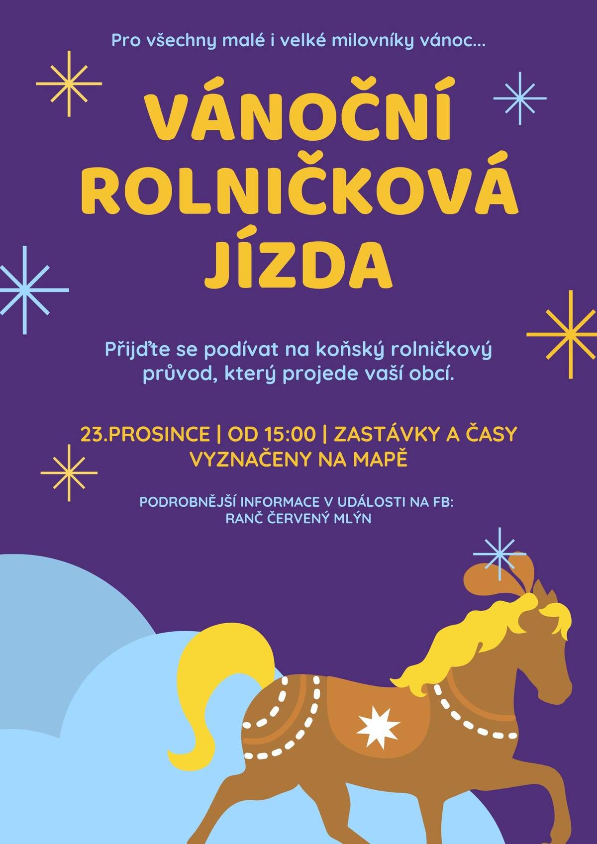 Pozvánka na rolničkovou jízdu