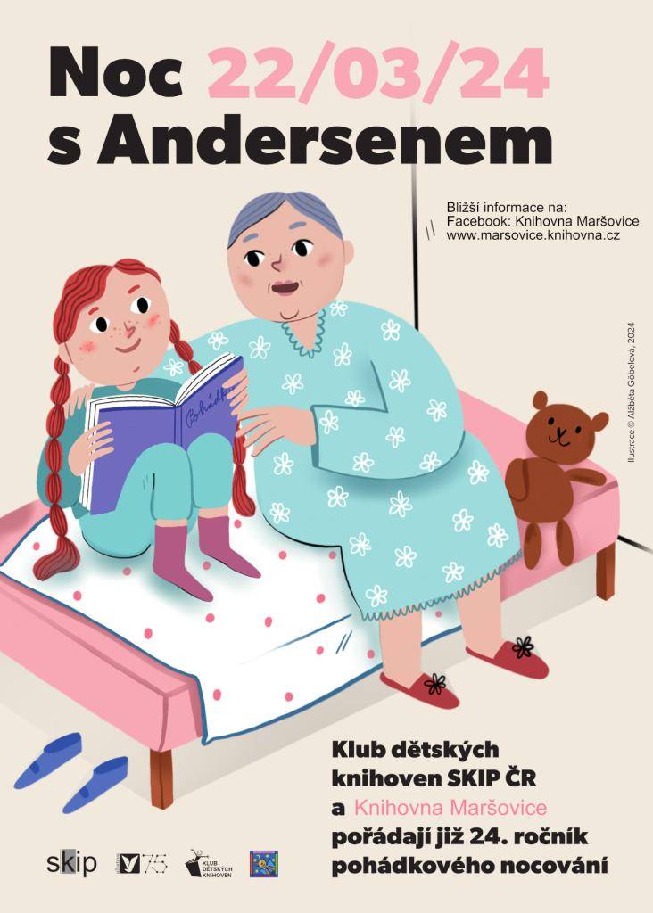 Pozvánka na akci pro děti,, Noc s Andersenem,,