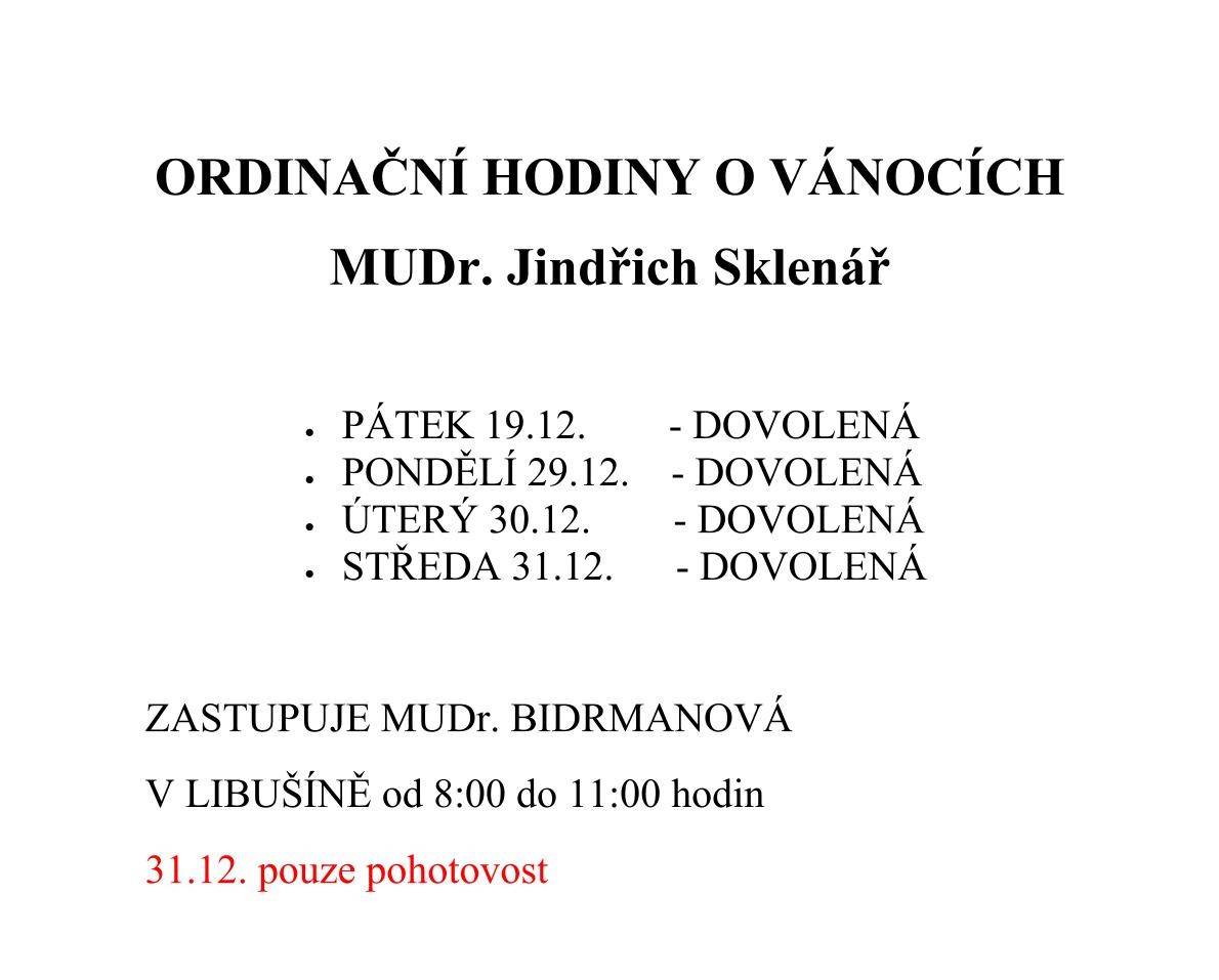 MUDr. Jindřich Sklenář