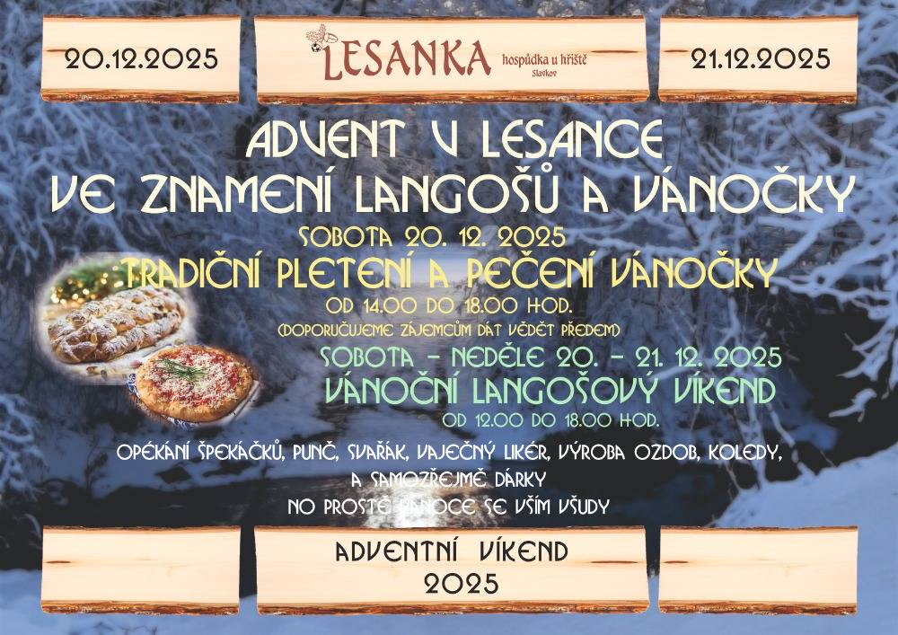 Advent v Lesance ve znamení langošů a vánočky