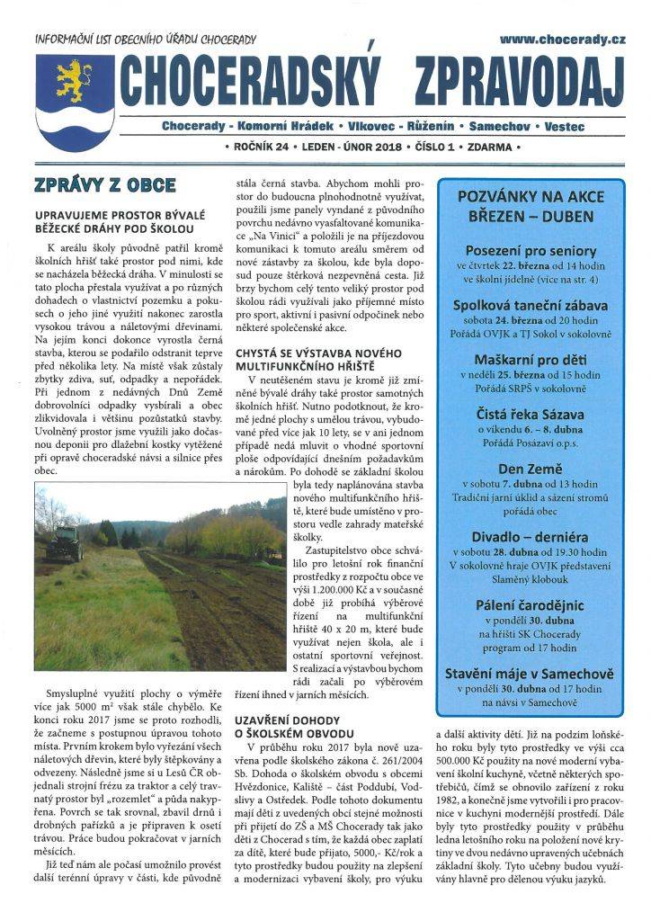 Leden - Únor    Pro stažení dokumentu klikněte na odkaz v příloze