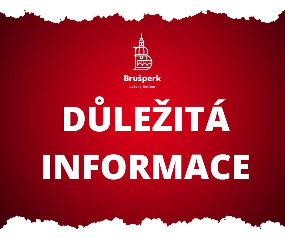 Městský úřad Brušperk upozorňuje, že výběr poplatků bude z provozních důvodů zahájen ve středu 8. ledna 2025. Splatnost poplatků je do 31. května 2025.
