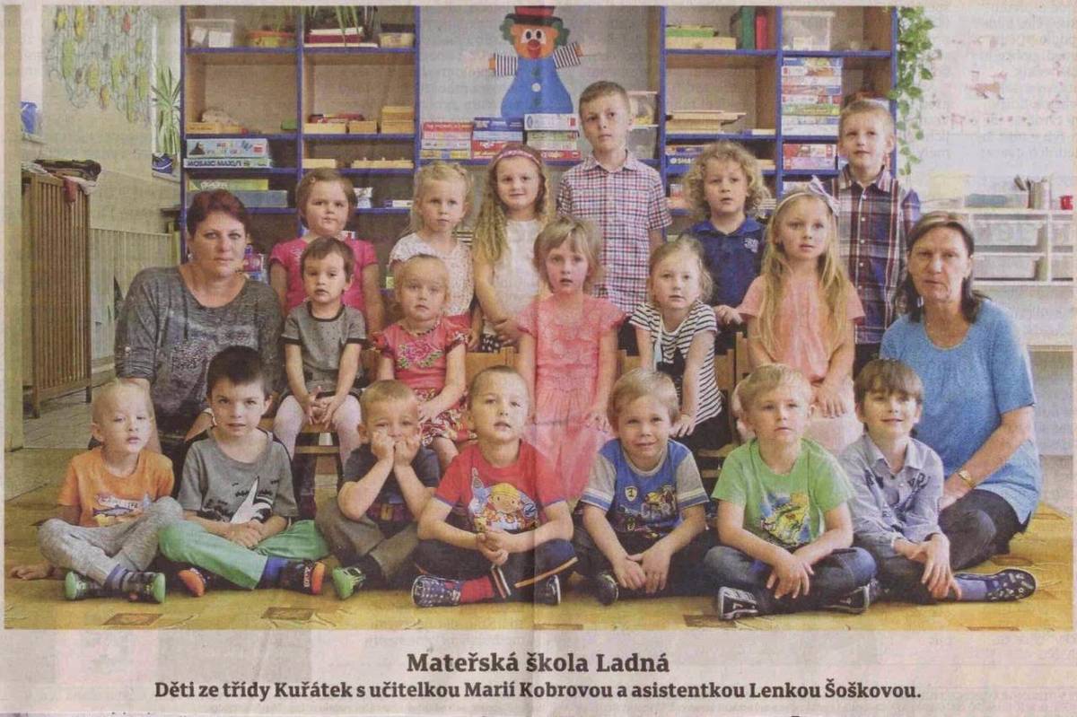 Moje první tablo Školka Ladná - třída Berušek