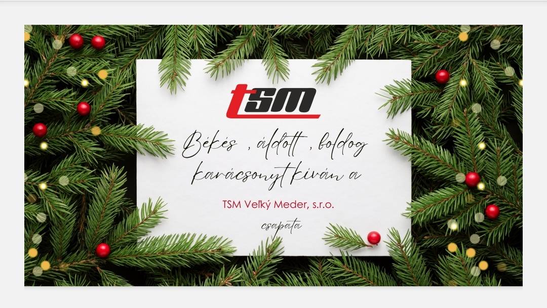 Spoločnosť TSM Veľký Meder s.r.o. oznamuje obyvateľom mesta, že aj počas sviatkov bude zber komunálneho odpadu prebiehať nezmenene, v obvyklých termínoch.  Žiadame obyvateľov, aby nádoby na odpad vyložili obvyklým spôsobom.    Ďakujeme za spoluprácu!