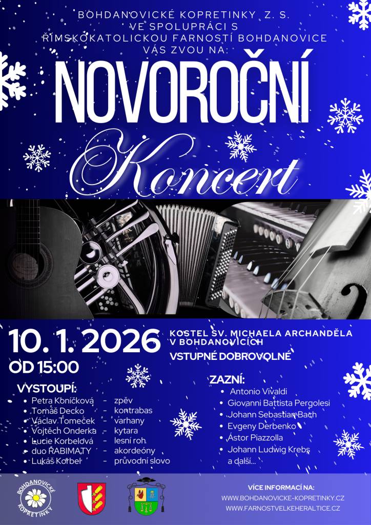 Novoroční koncert v Bohdanovicích - 10. 1. 2026