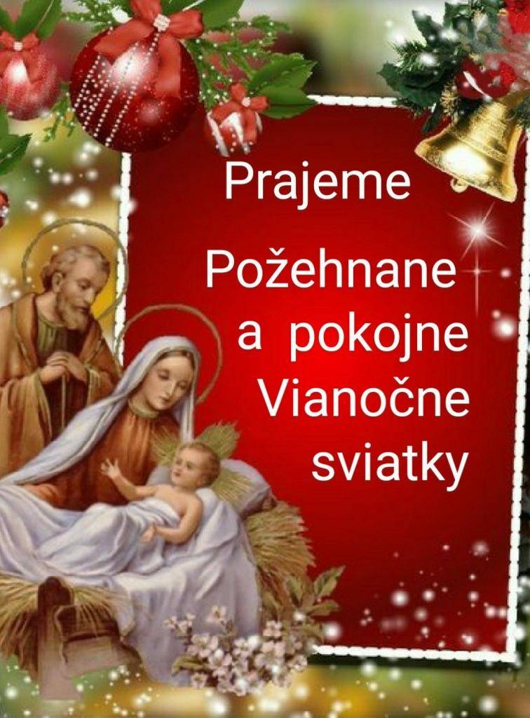 Krásne a pokojné vianočné sviatky,  veľa úspechov a šťastných krokov  v Novom roku Vám praje    kolektív OcÚ